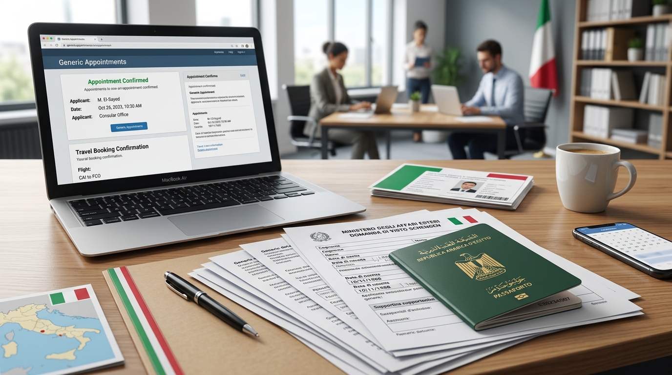 تأشيرة إيطاليا من مصر عبر ألمافيفا التقديم على تأشيرة إيطاليا من مصر عبر ألمافيفا وتجهيز المستندات